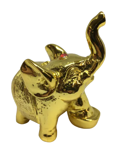 Stunning Lucky Feng Shui Golden Elephant