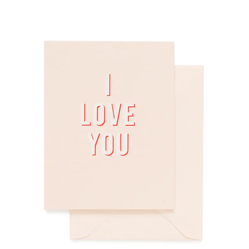 SUGAR PAPER | I Love You Bold Card