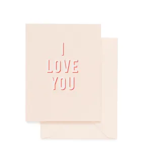 SUGAR PAPER | I Love You Bold Card