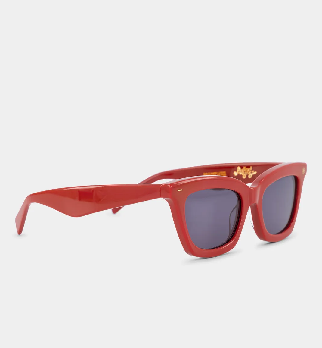 Sunseeker Bio-Acetate Sunglasses | Solid Red with Smoke Lens