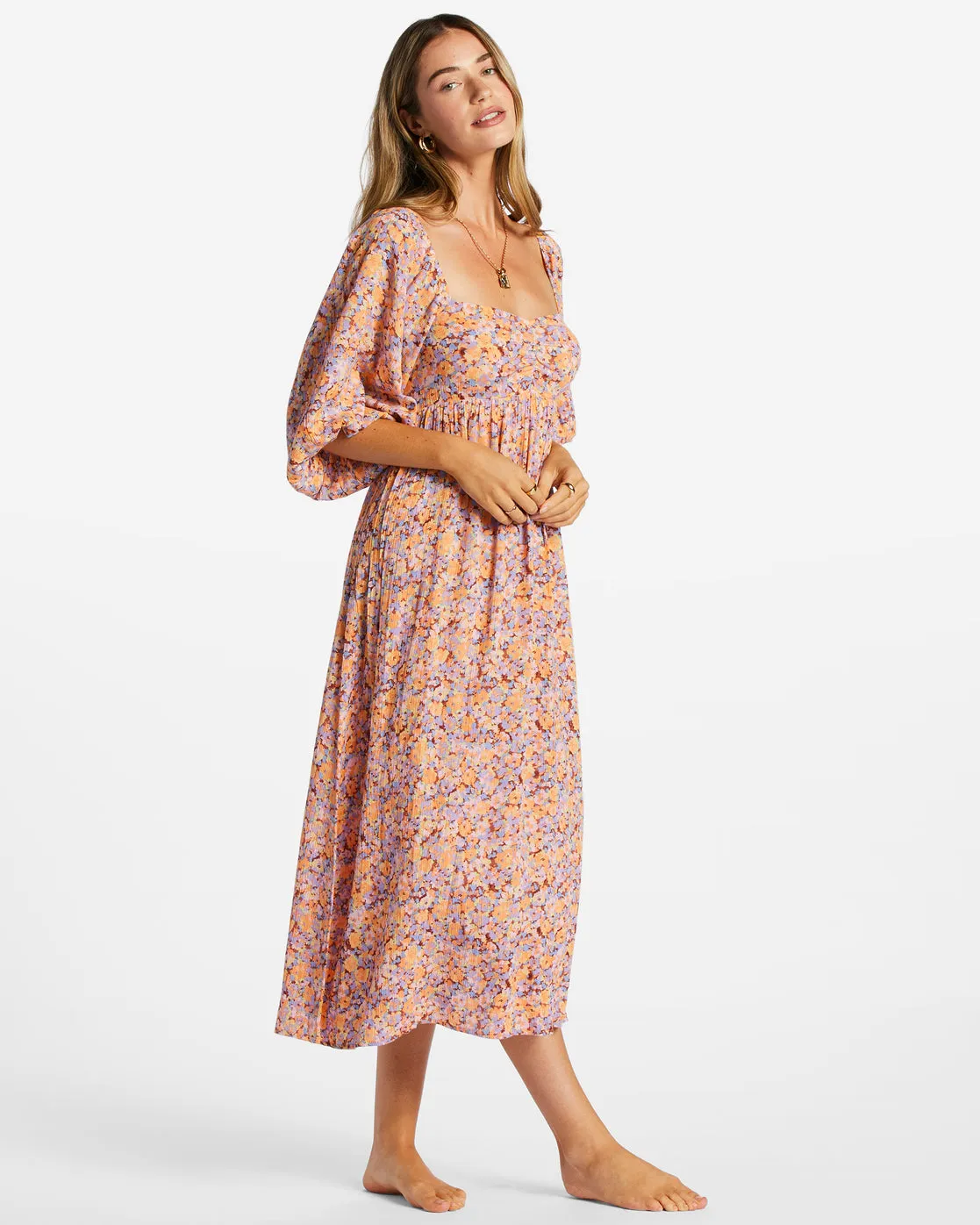 Swept Away Midi Dress - Multi 1