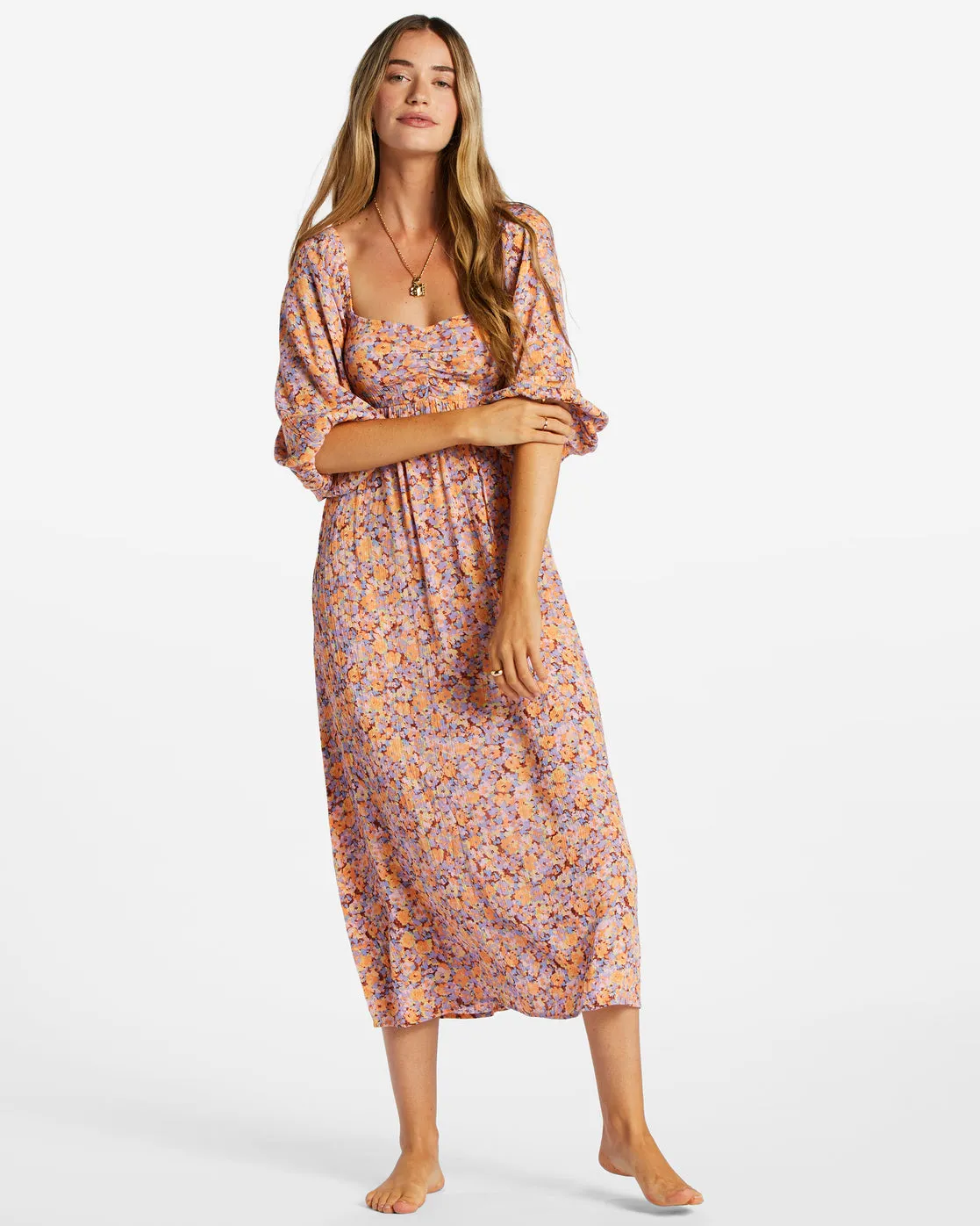 Swept Away Midi Dress - Multi 1