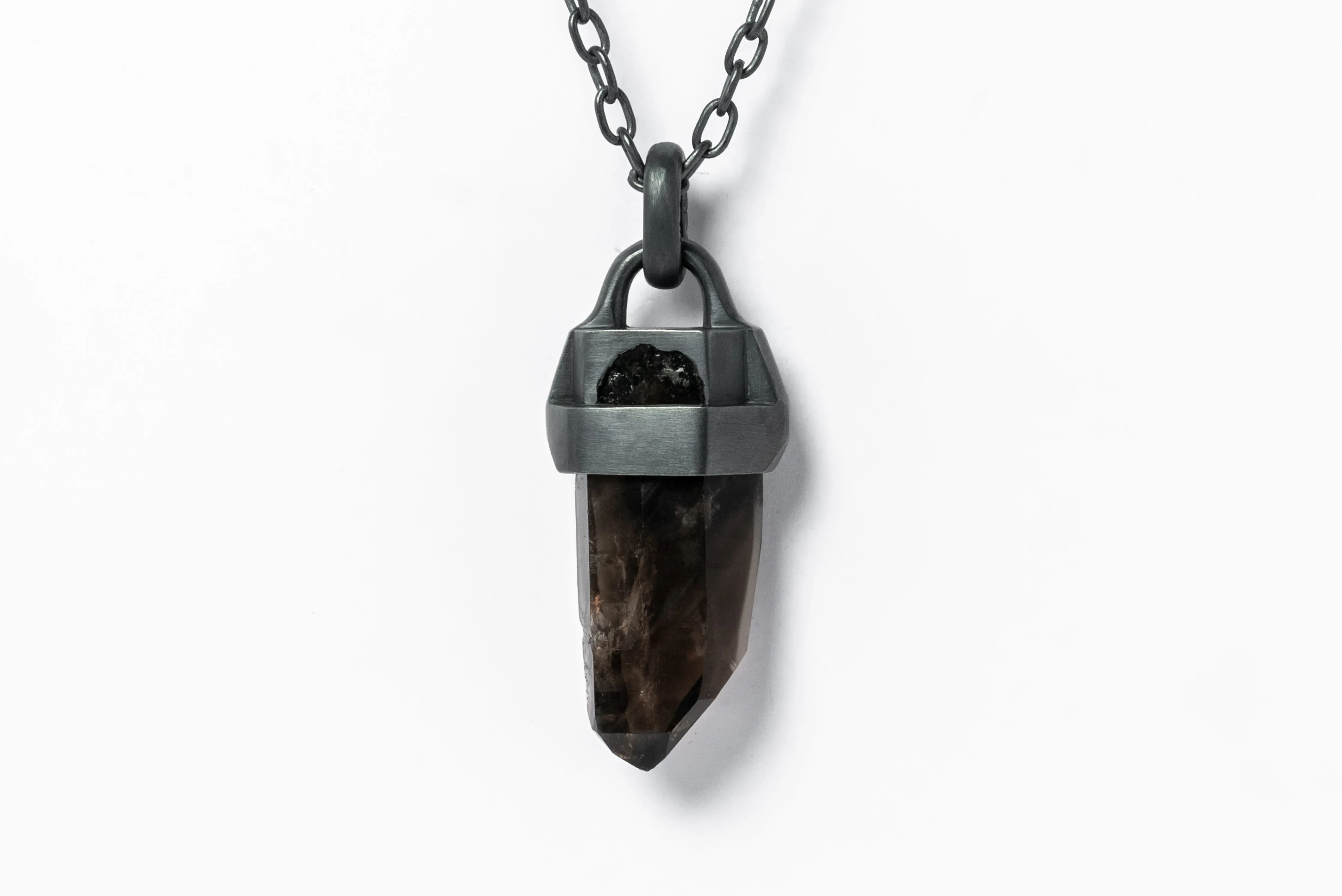 Talisman Necklace (Brace-Held, Super Healed, Smoky Quartz, KA SQ)