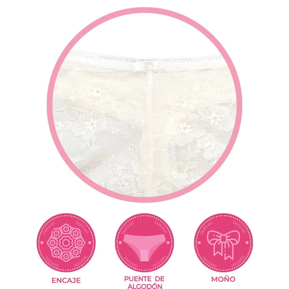 Tanga coordinable con detalles de encaje 74217 Lady Carnival