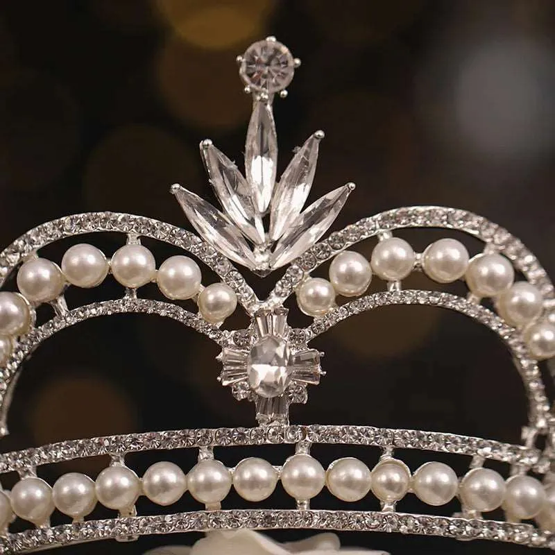 The Aija Crystal and Pearl Tiara