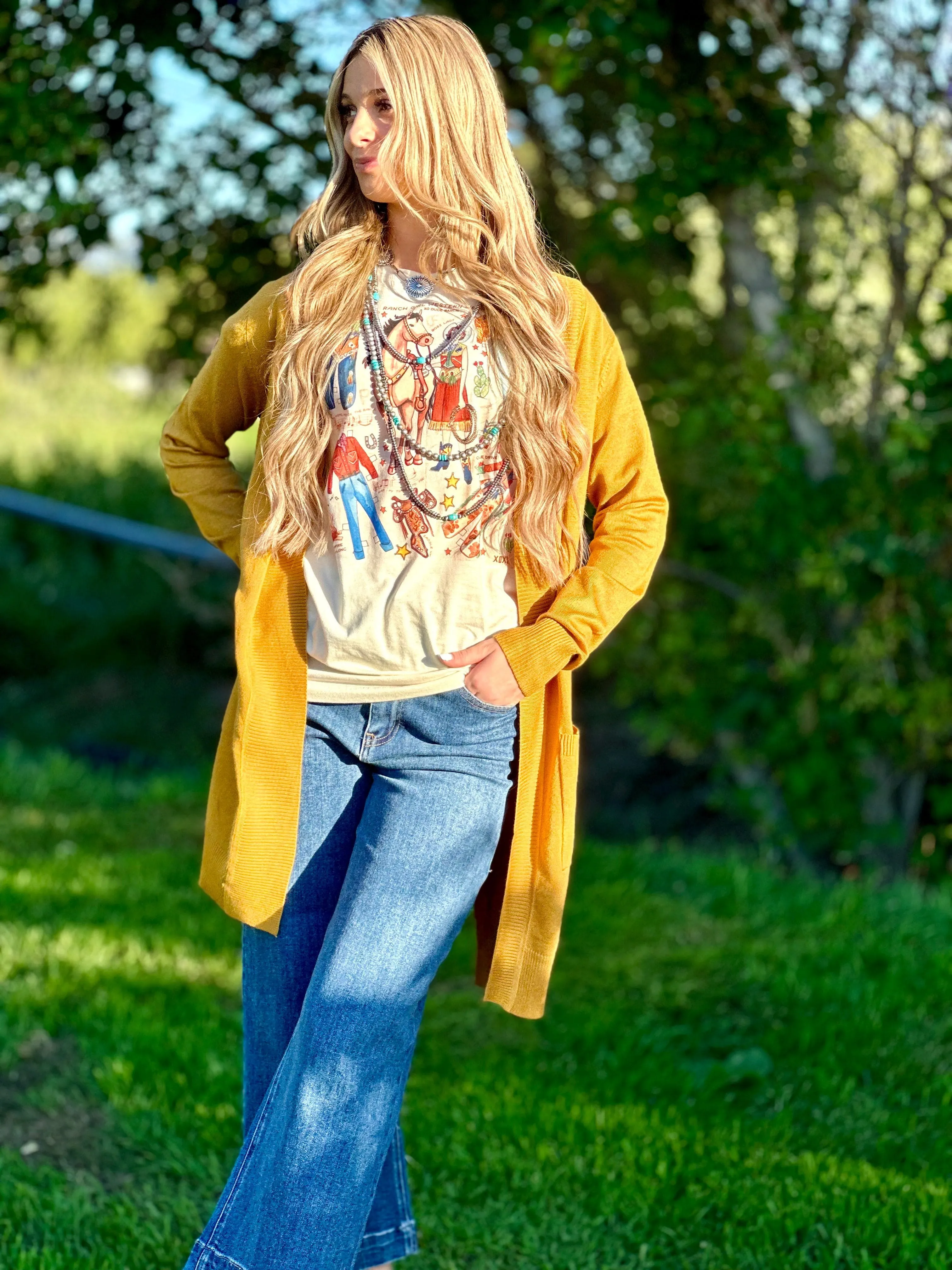 The Autumn Mustard Cardigan