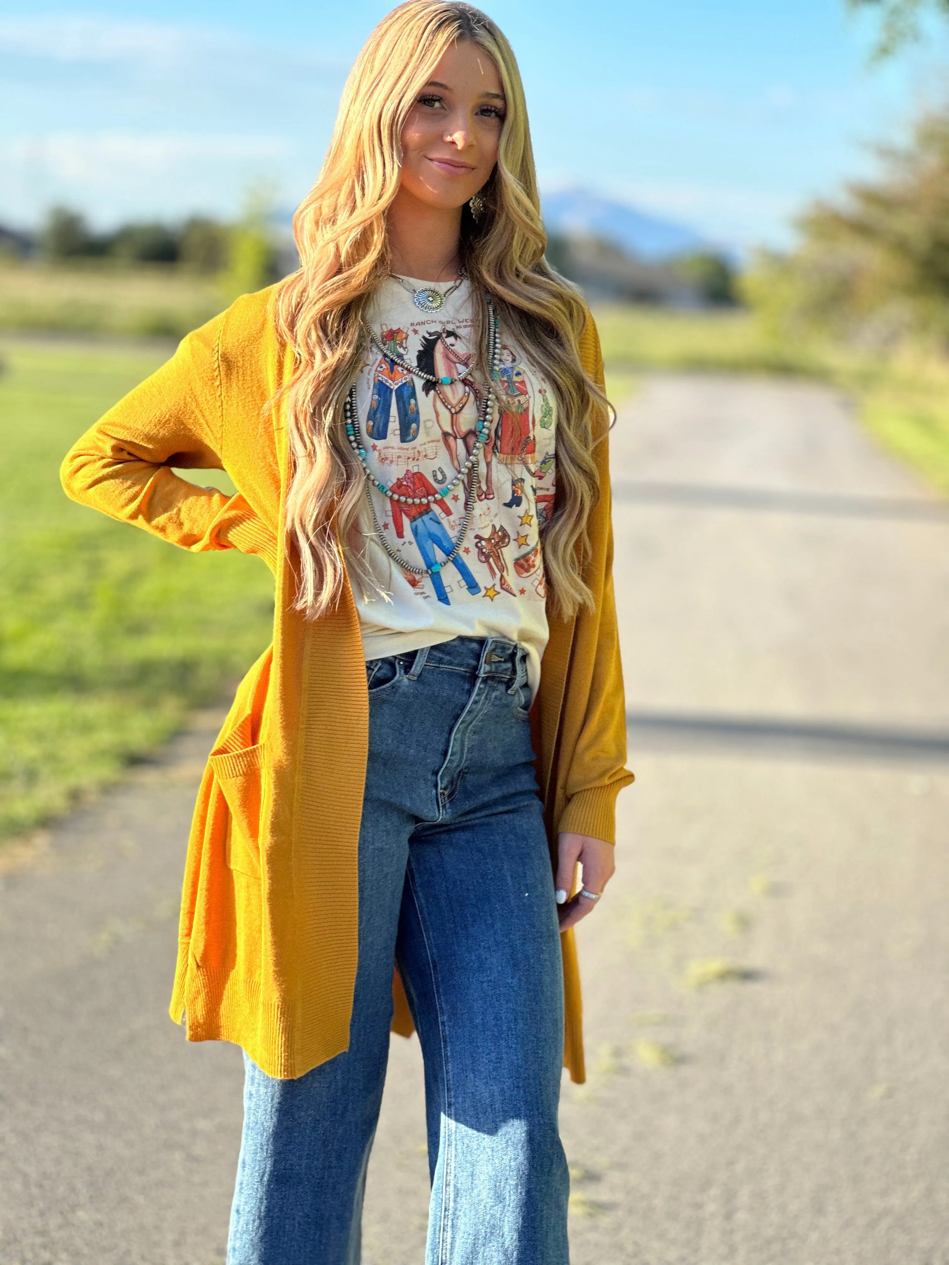 The Autumn Mustard Cardigan