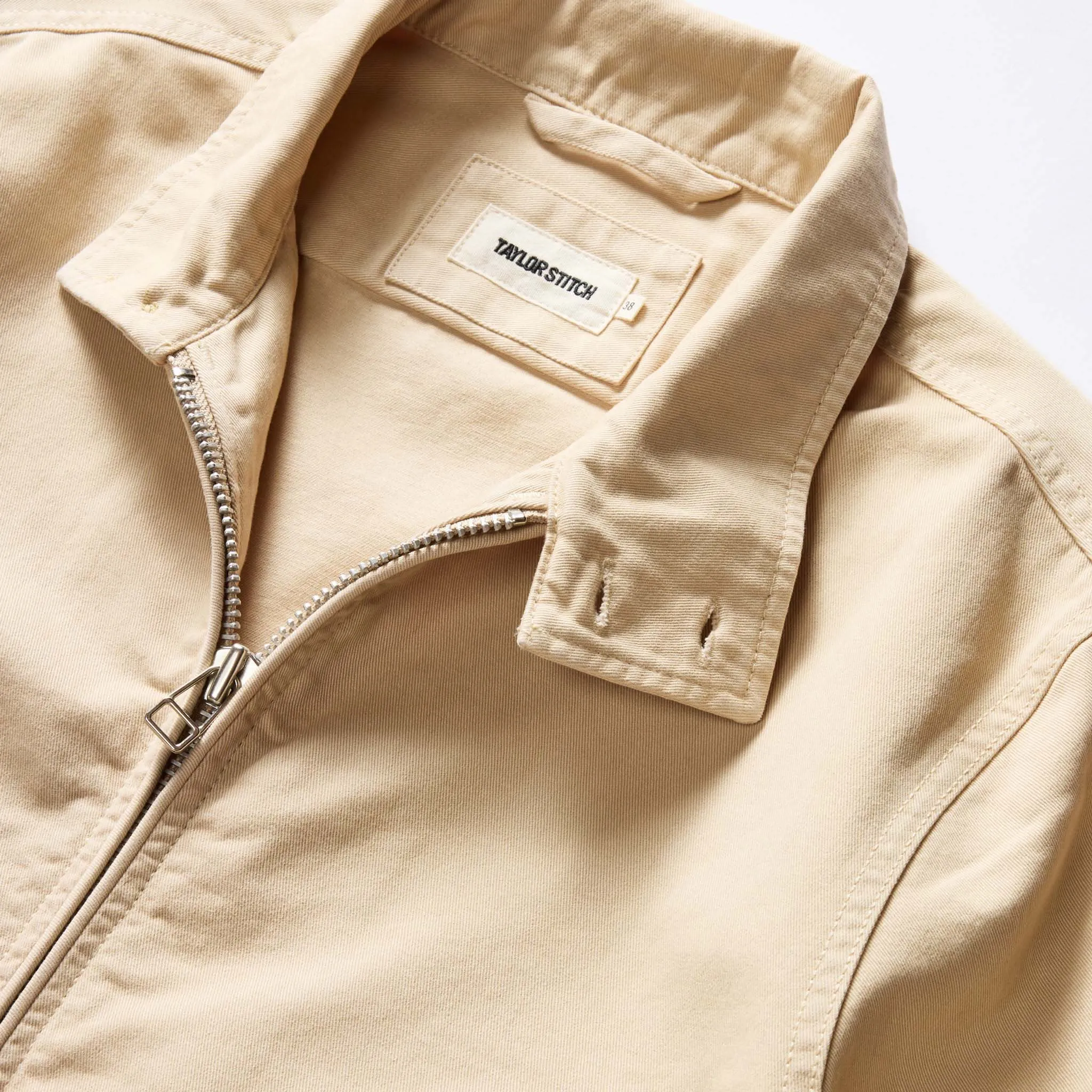 The Flint Jacket in Light Khaki Foundation Twill