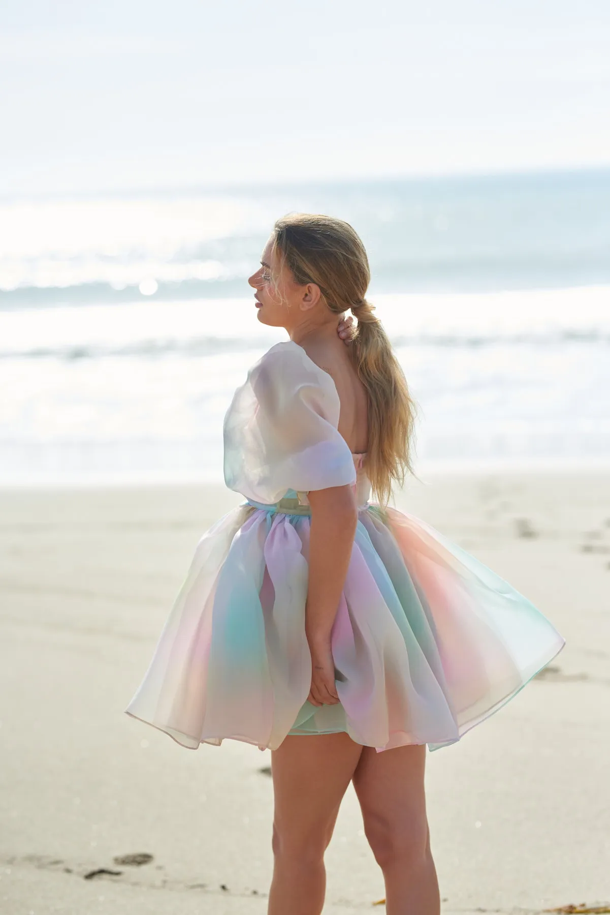 The Rainbow Puff Dress