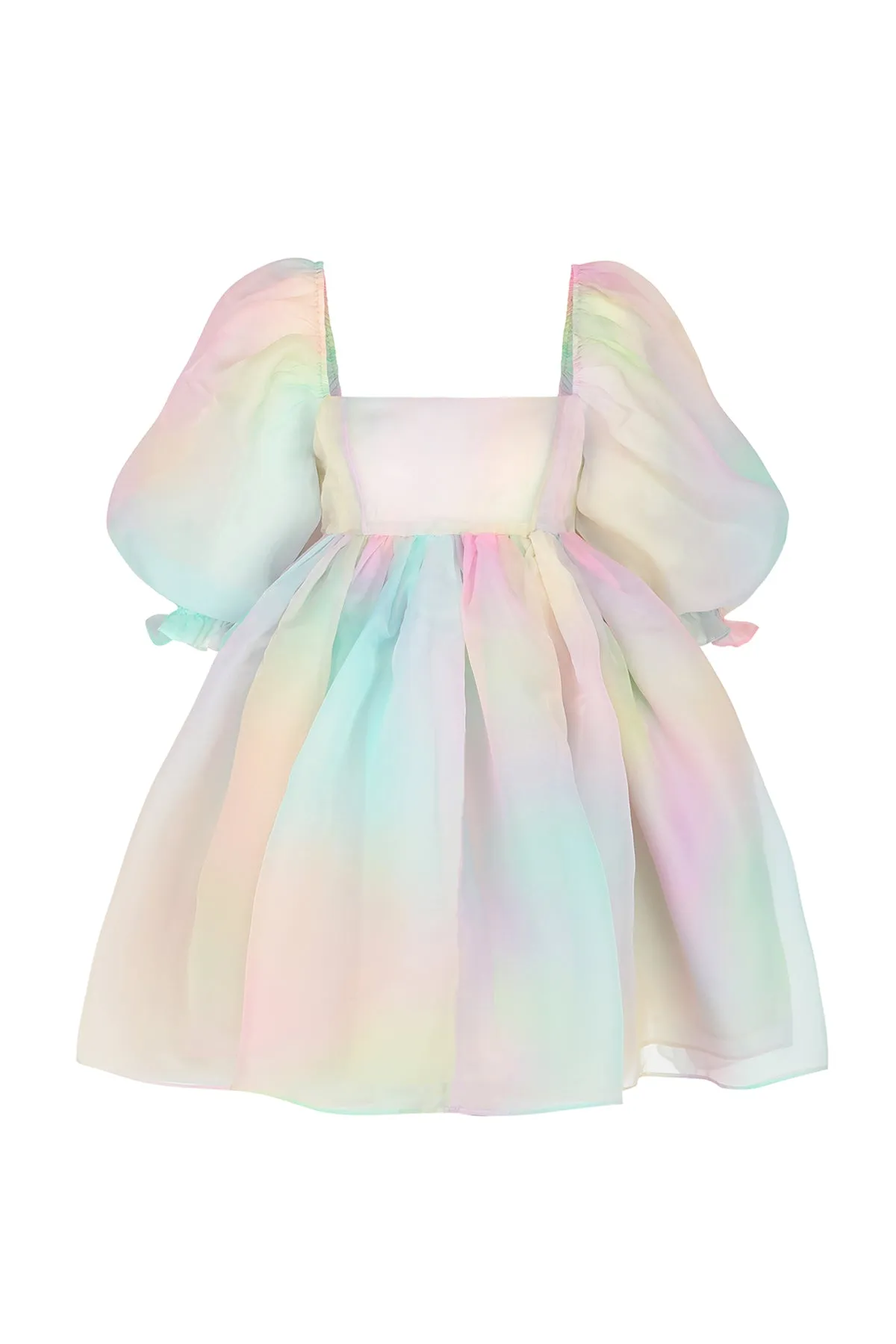 The Rainbow Puff Dress