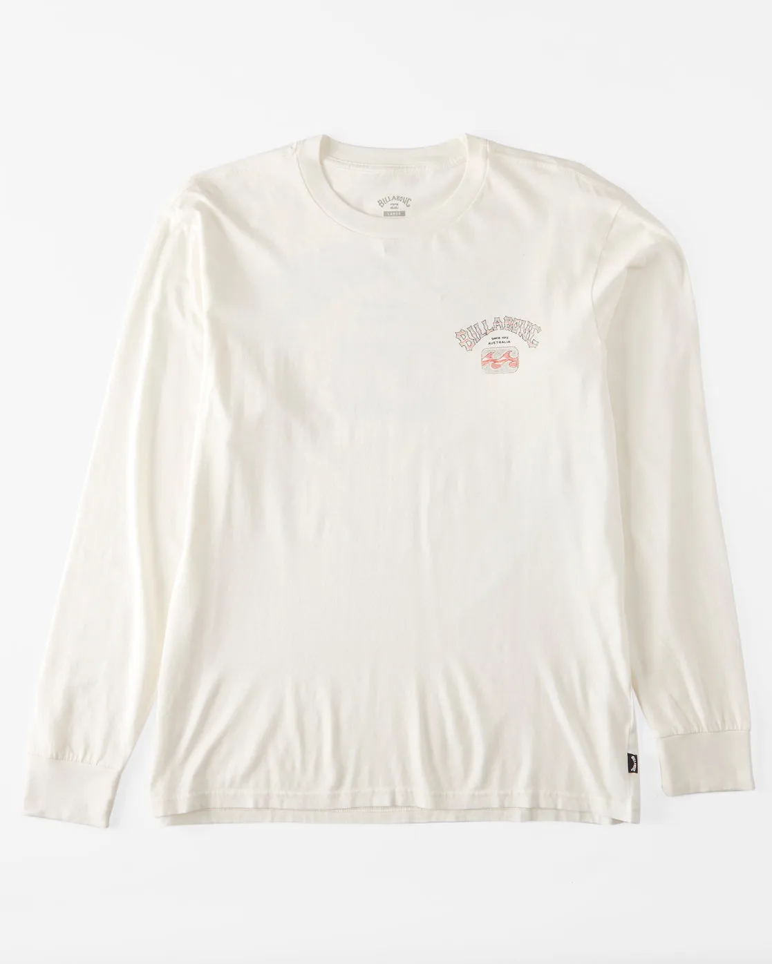 Theme Arch Long Sleeve Wave Washed T-Shirt - Off White