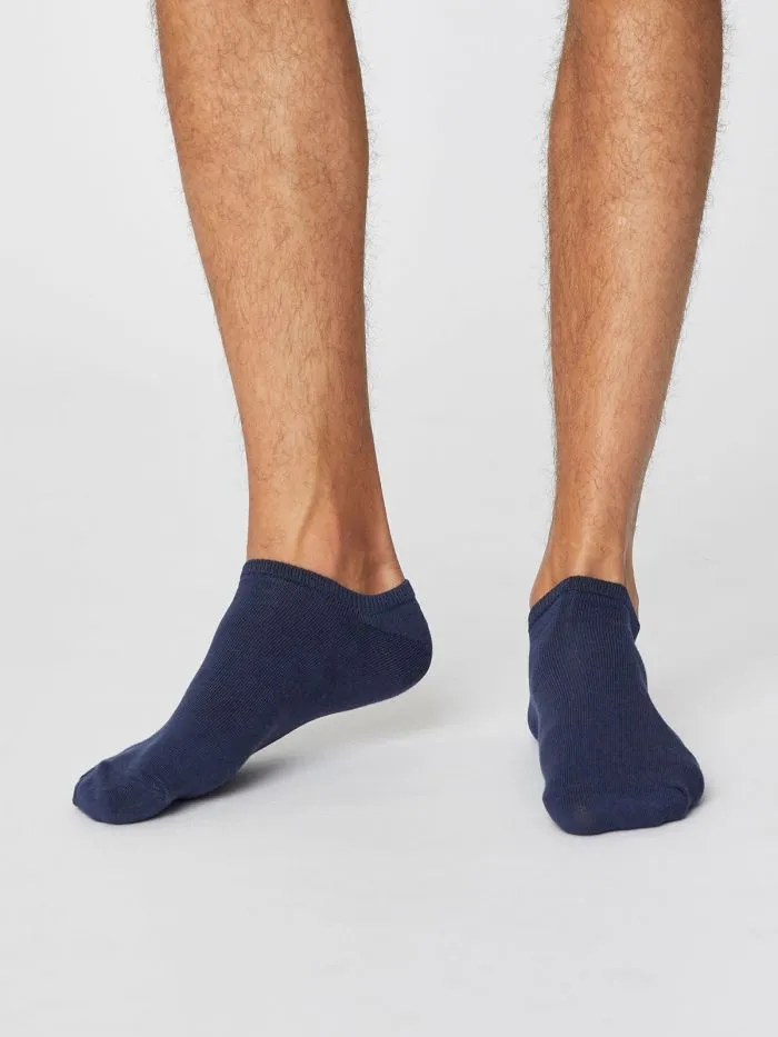 Thought Navy Ashley Trainer Socks