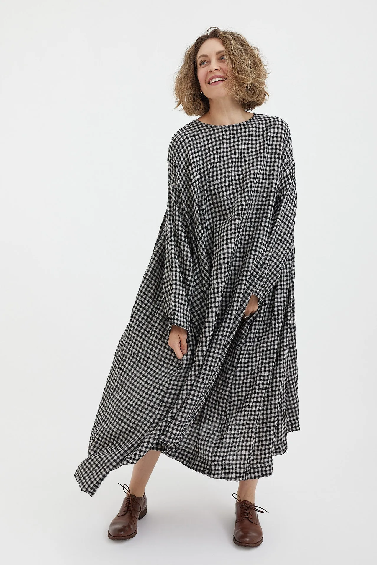 Veritecoeur - L/W Check Dress - VC-2542