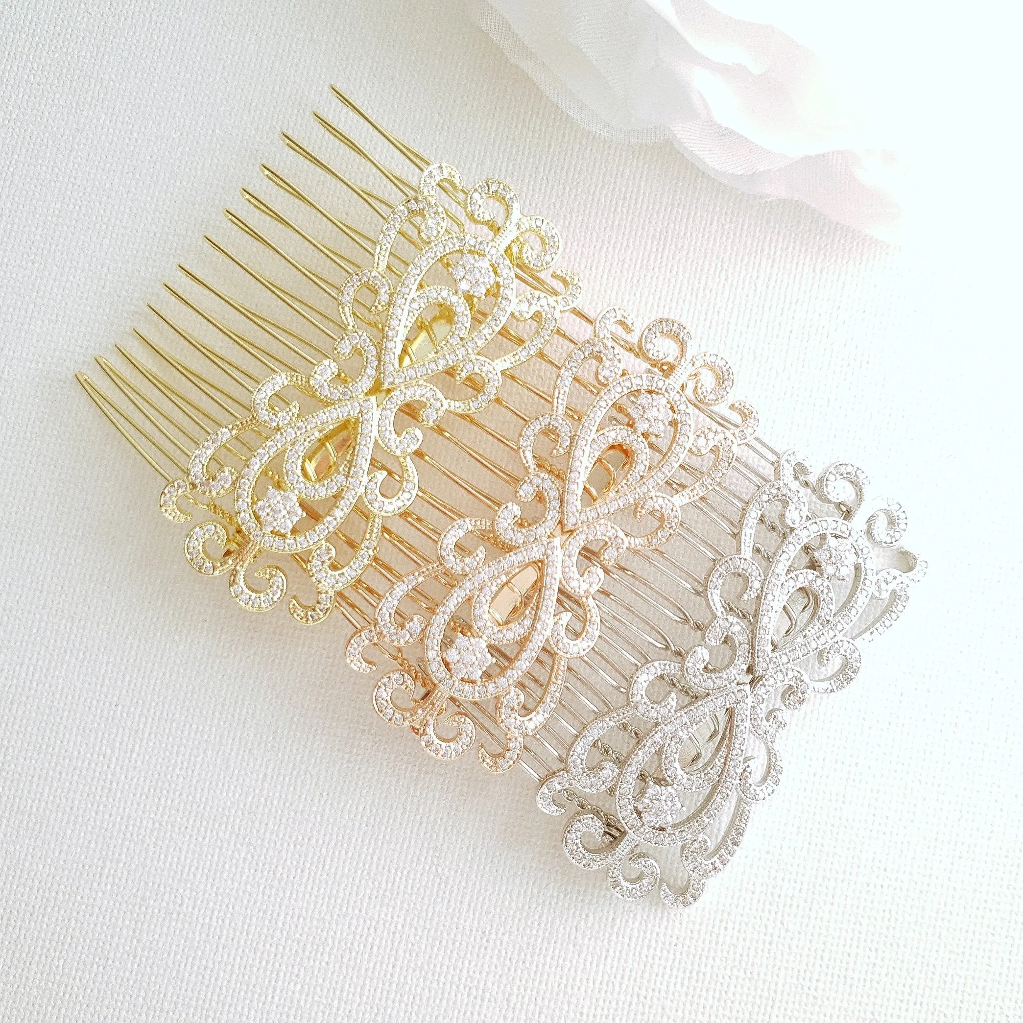 Vintage Bridal Hair Comb-Arletty