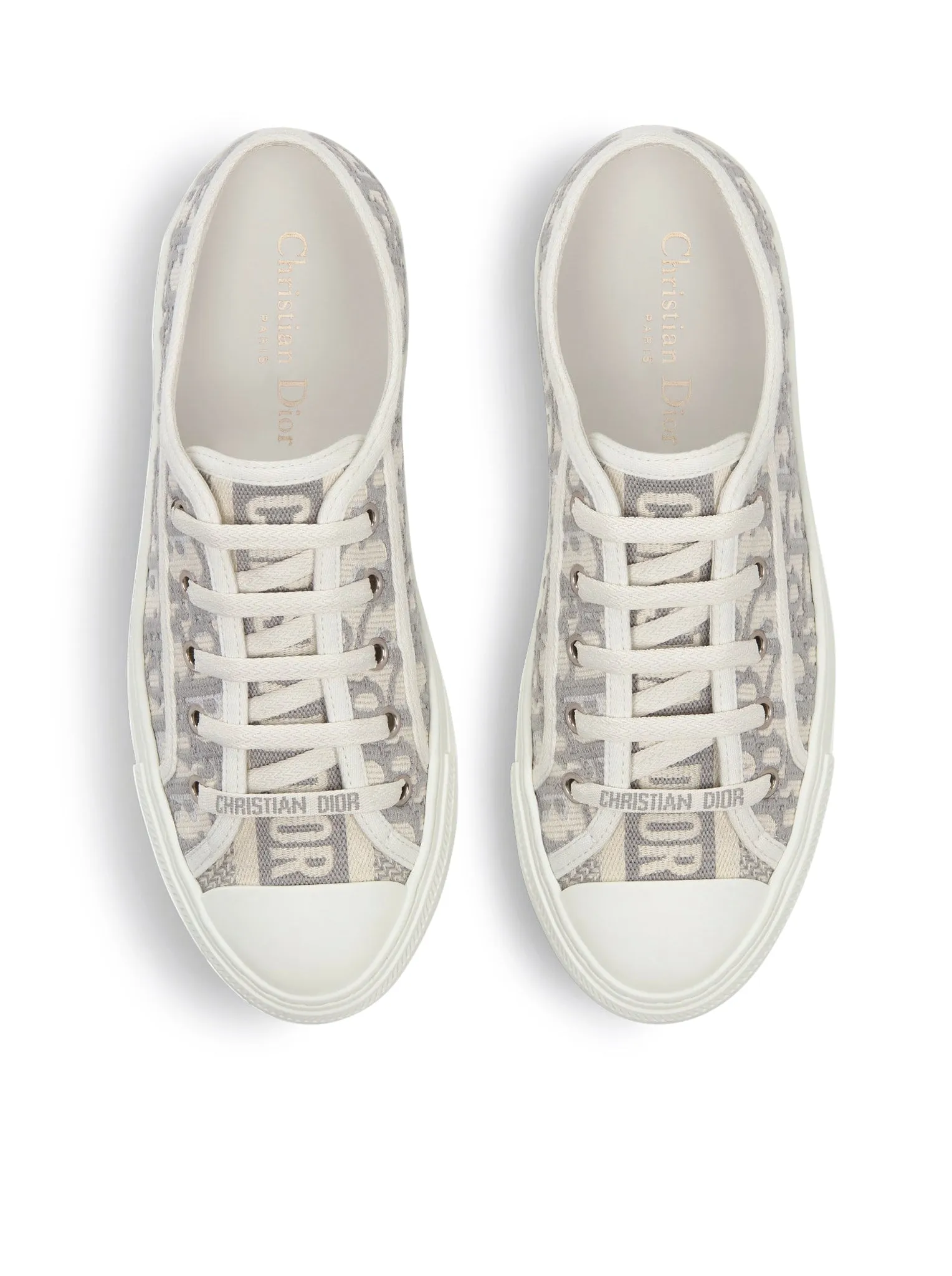 WALK`N`DIOR OBLIQUE EMBROIDERED COTTON SNEAKER