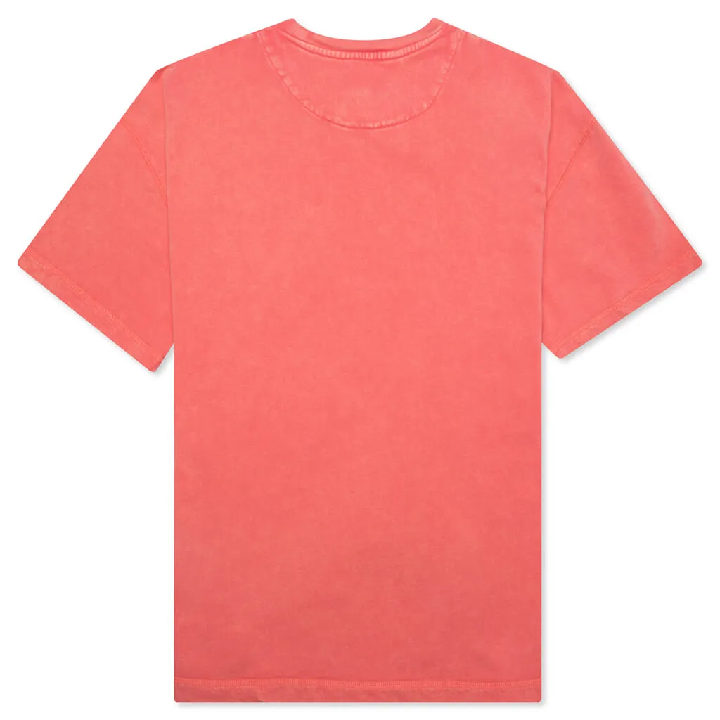 Washed Astro S/S Knit (Oversized Fit) - Sugar Coral