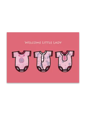  Welcome Little Lady  Card