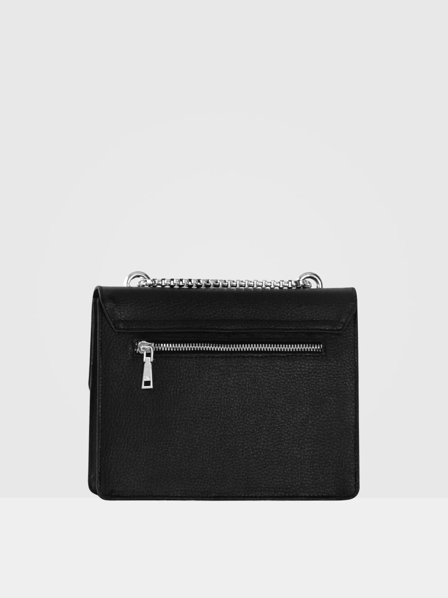 Willow MIRUM Leather Vegan Chain Bag | Black & Silver