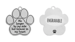 You Left Pawprints On My Heart Pet Memorial Charm Pocket Token