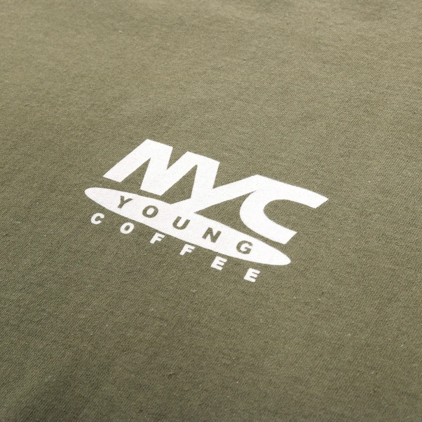 YOUNG COFFEE PETER SUTHERLAND NYC TEE MILITARY GREEN